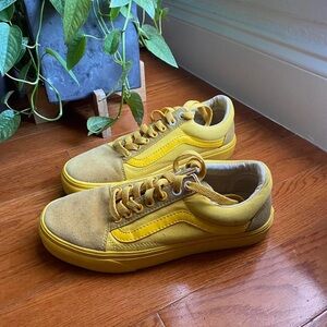yellow color block vans